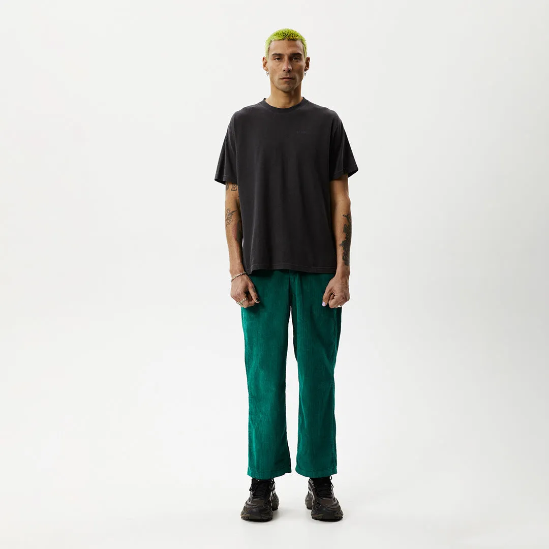 AFENDS Mens Pablo Union - Corduroy Baggy Pants - Emerald