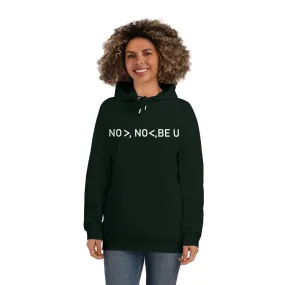 Affirmation Feminist Pro Choice Sider Hoodie Women's Size , NO >, NO < ,BE U