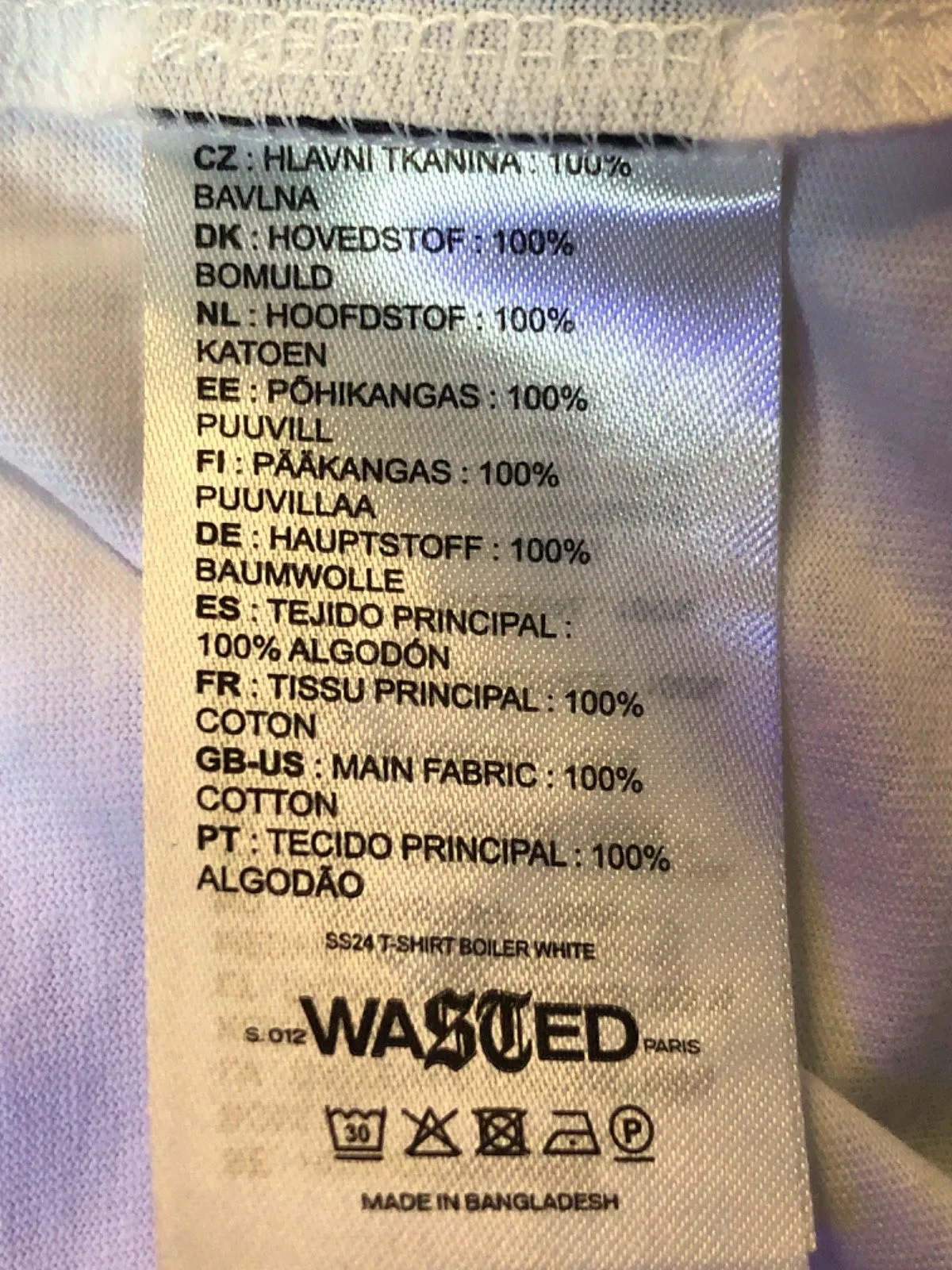 Anthropologie Wasted White Boiler T-Shirt Small