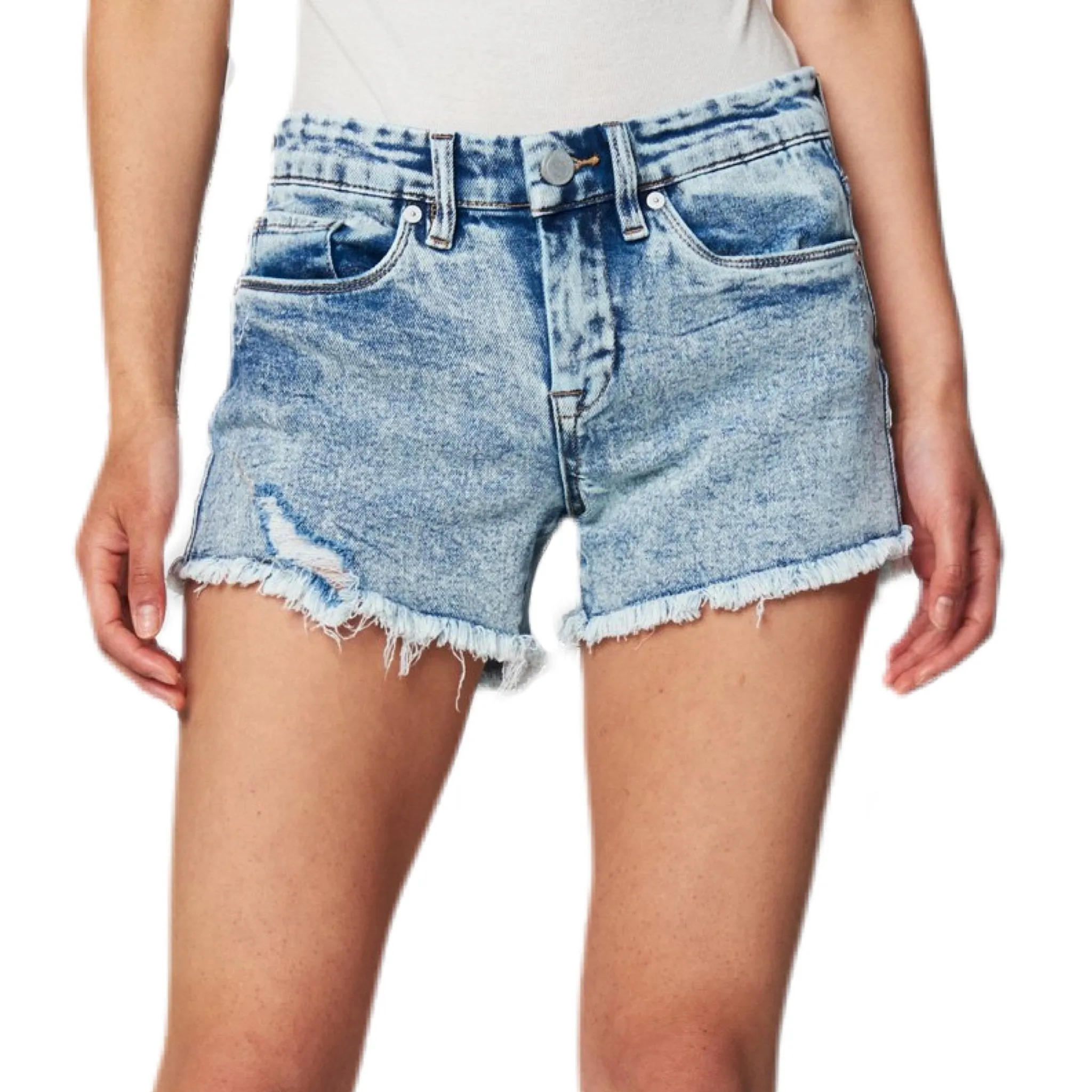 Astor Cut Off Denim Short - Raw Hem.