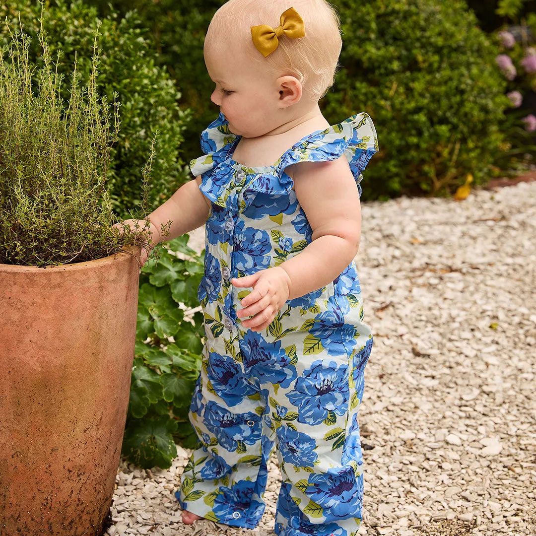 Baby Girls Ana Jumper - Blue Peonies