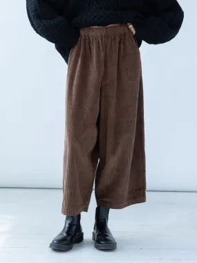 Balloon Pant Walnut in Corduroy