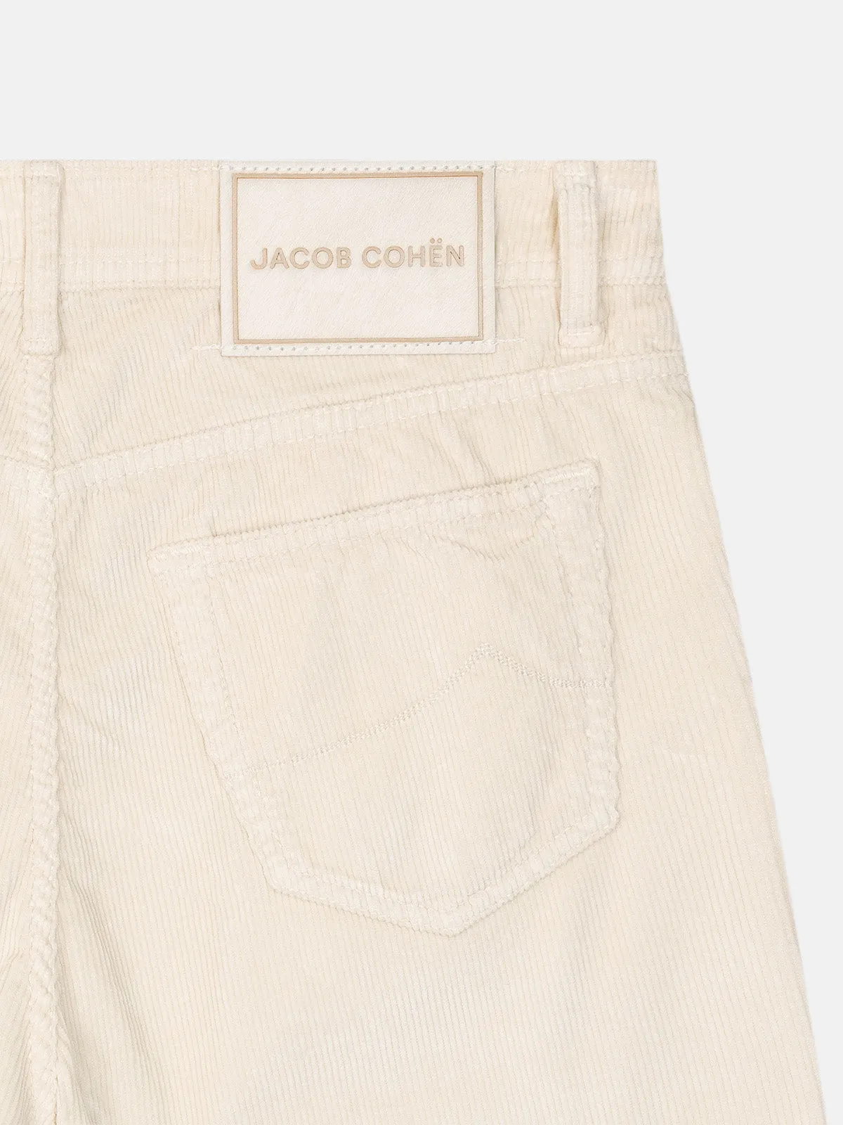 BARD PANTS IN WHITE CORDUROY