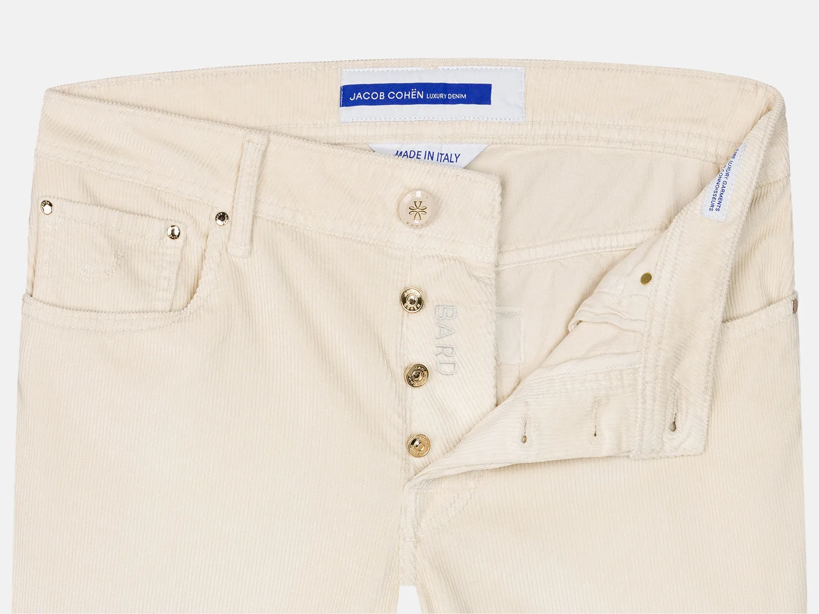 BARD PANTS IN WHITE CORDUROY