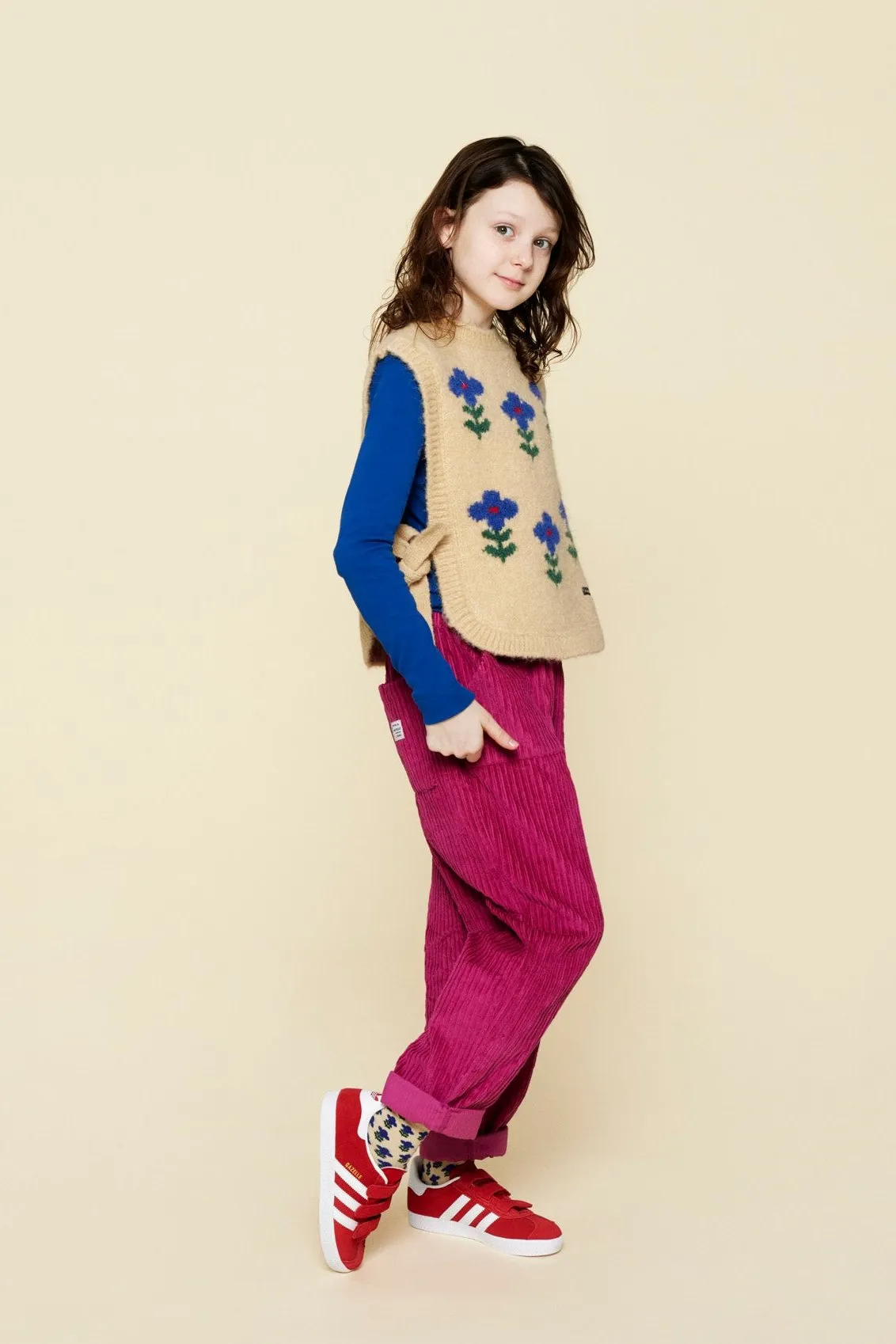 BASTIAN CORDUROY PANT - FUCHSIA