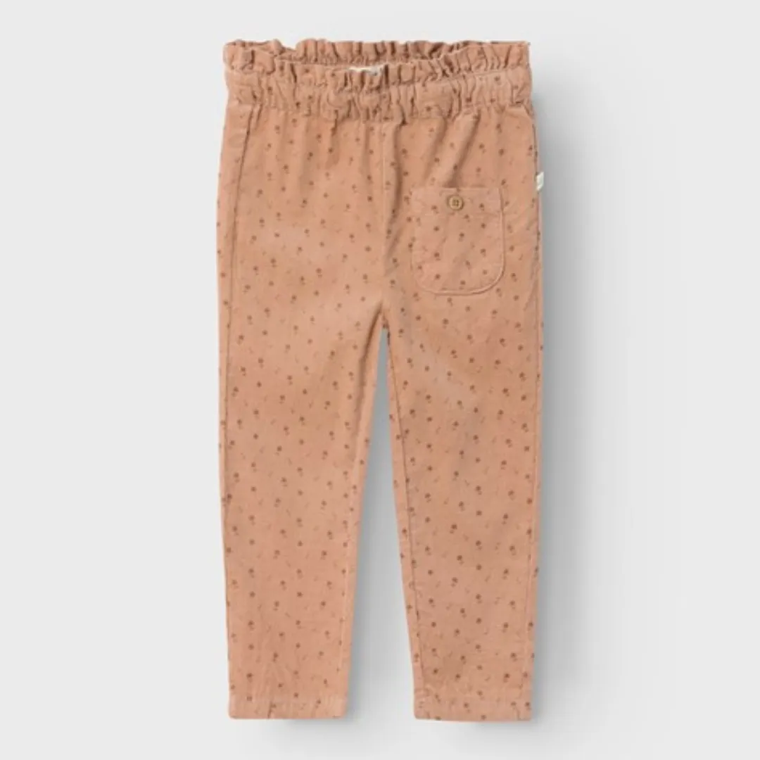 Bella Loose Corduroy Pants - Nougat