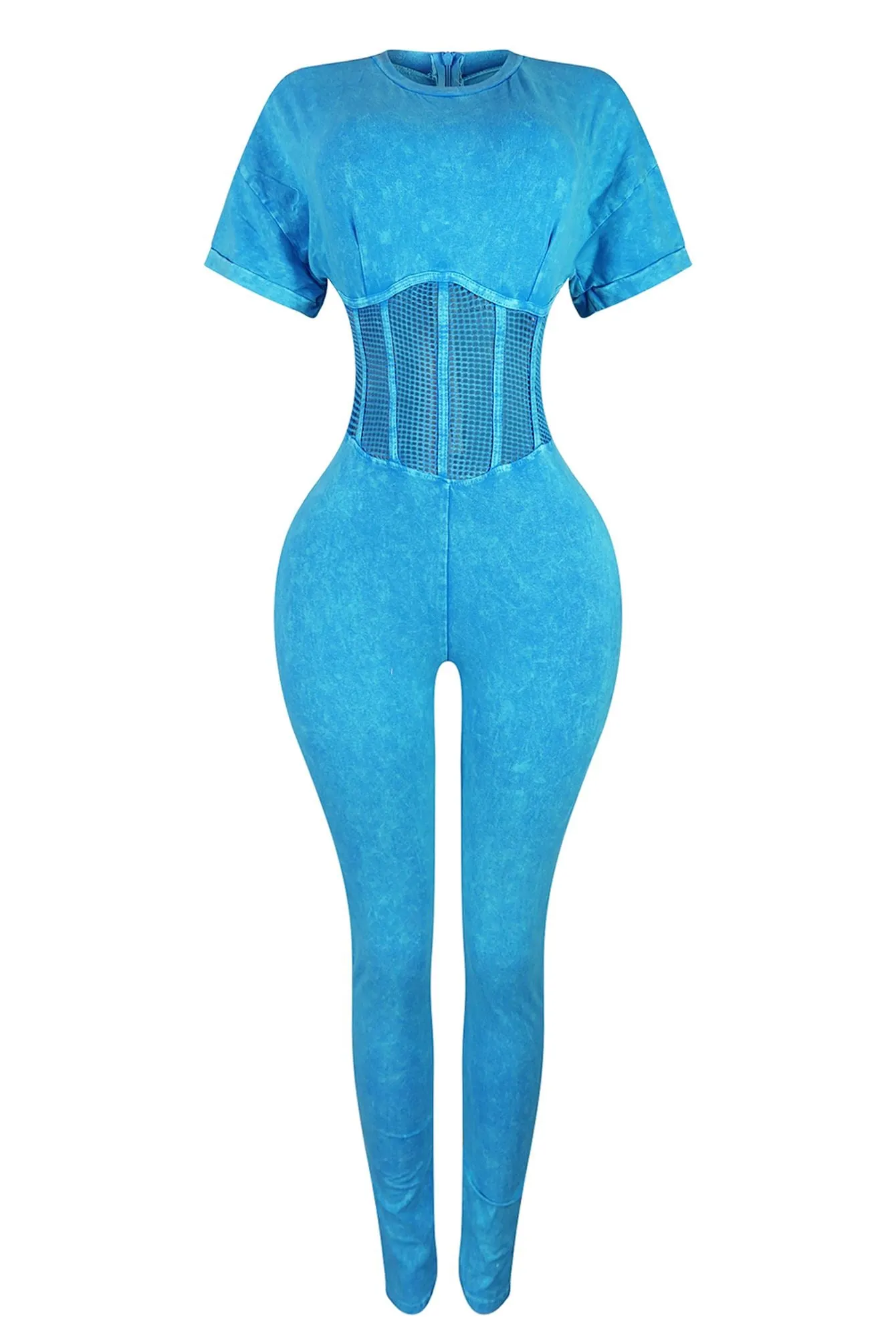 BFFR Mineral Washed Corset Jumpsuit