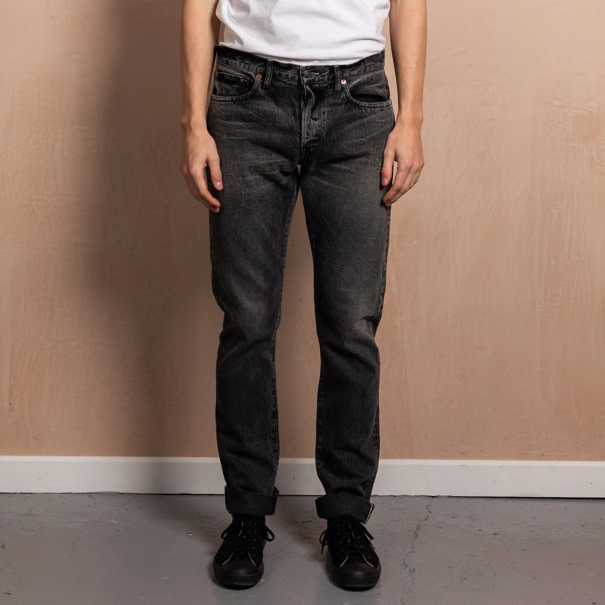 BLACK FADE SLIM FIT 001 SELVEDGE JEAN