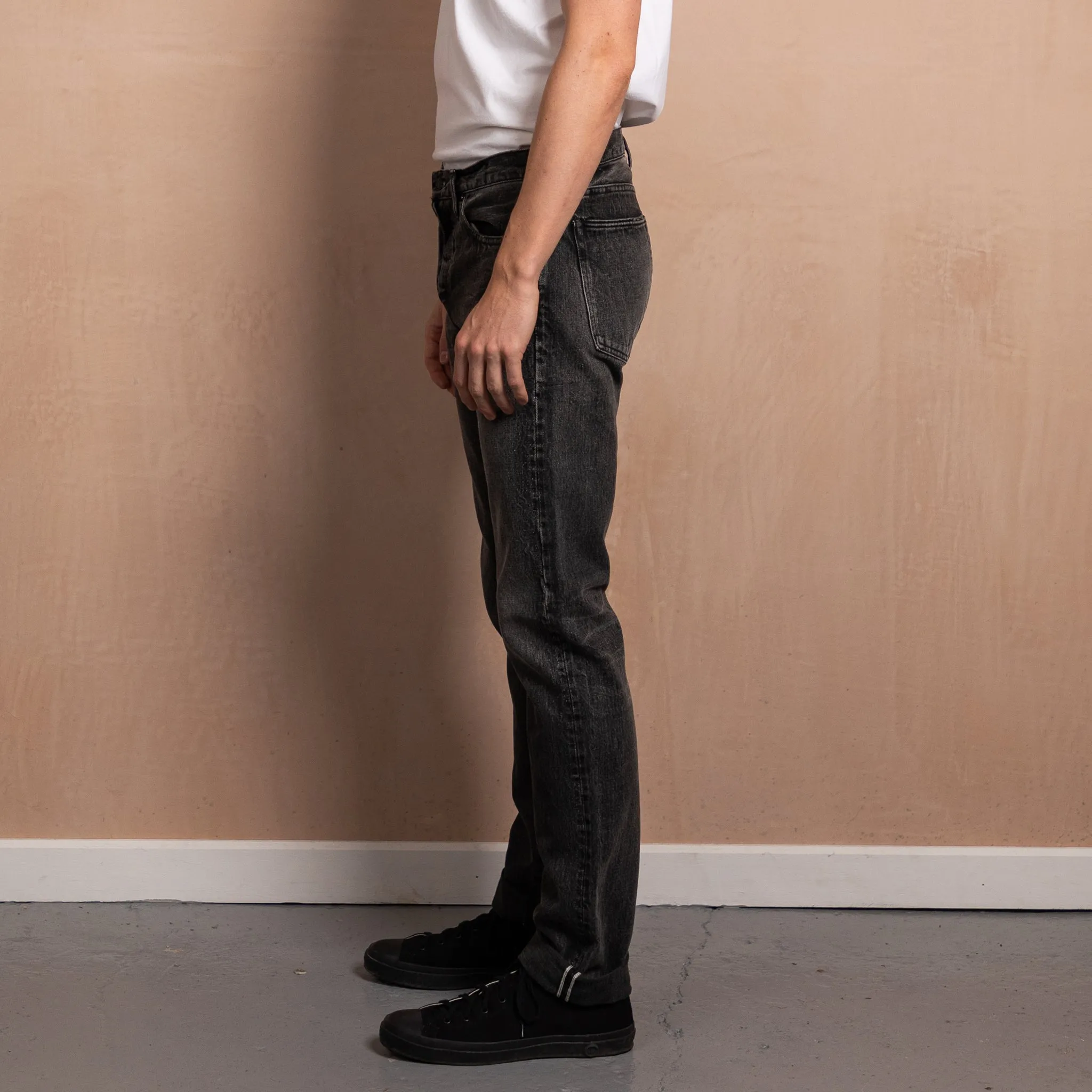 BLACK FADE SLIM FIT 001 SELVEDGE JEAN