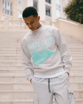 Carré Monte Carlo USA Crewneck Cement