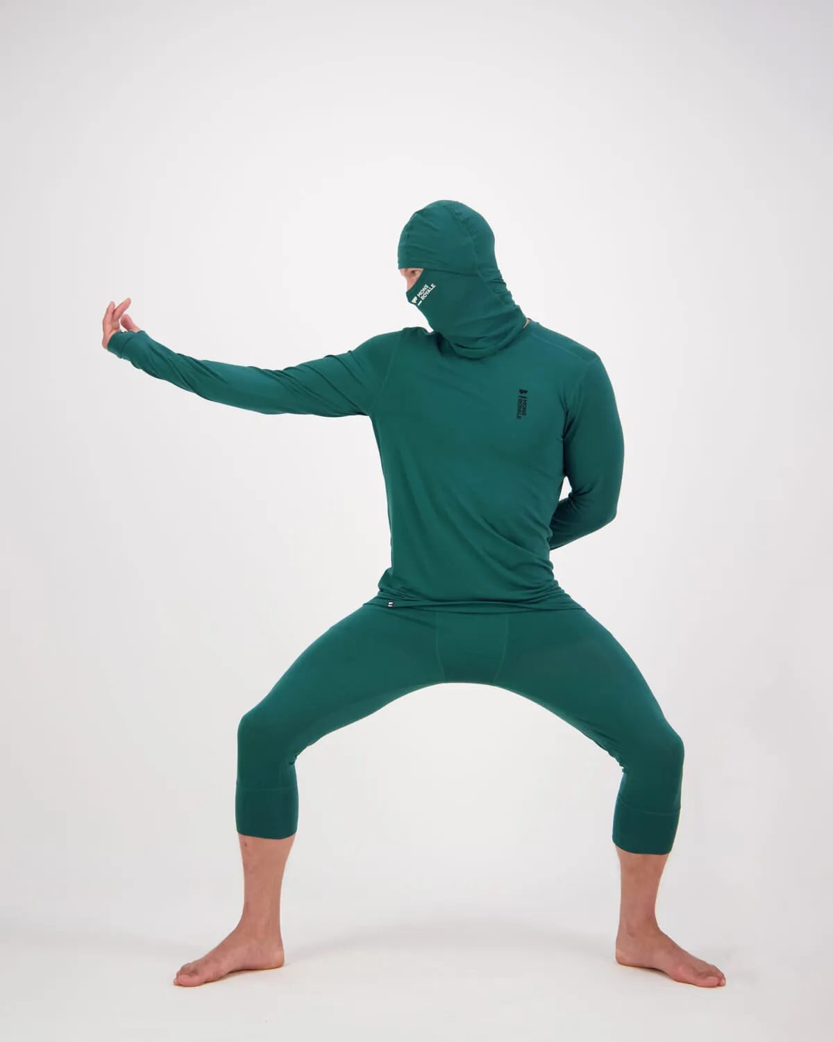 Cascade Merino Base Layer Long Sleeve - Evergreen