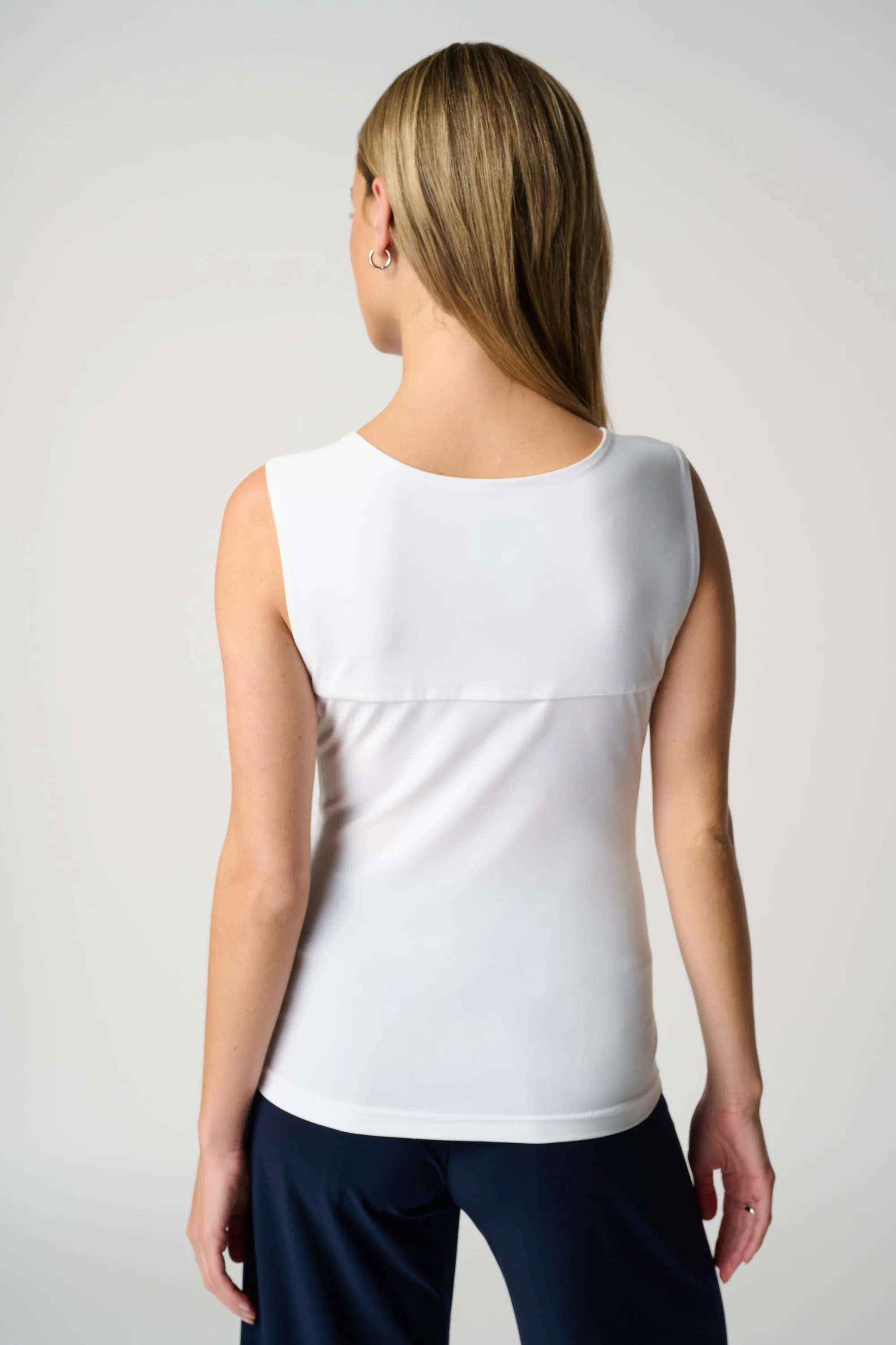 Classic Square Neck Cami Tank, Vanilla