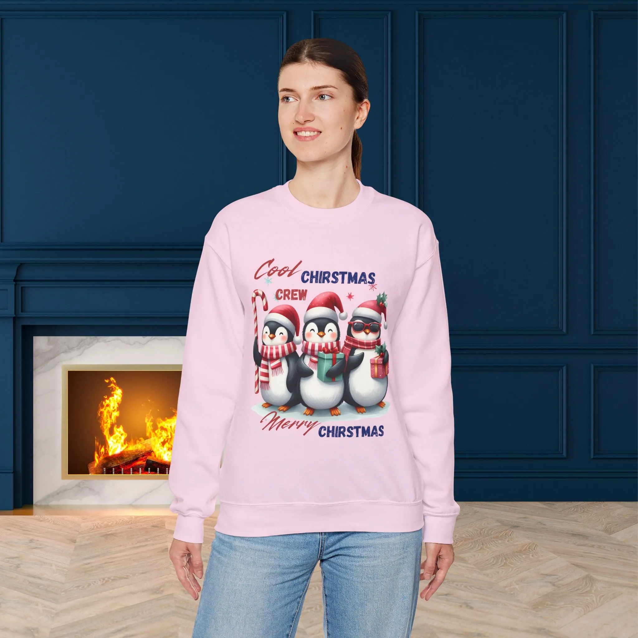 Cool Christmas Crew Christmas Sweatshirt - Unisex Heavy Blend, Merry Christmas, Festive, Christmas Gift, Crewneck, merry Christmas Sweatshirt, Christmas Sweatshirt  Christmas Gift, Festive Sweatshirt.