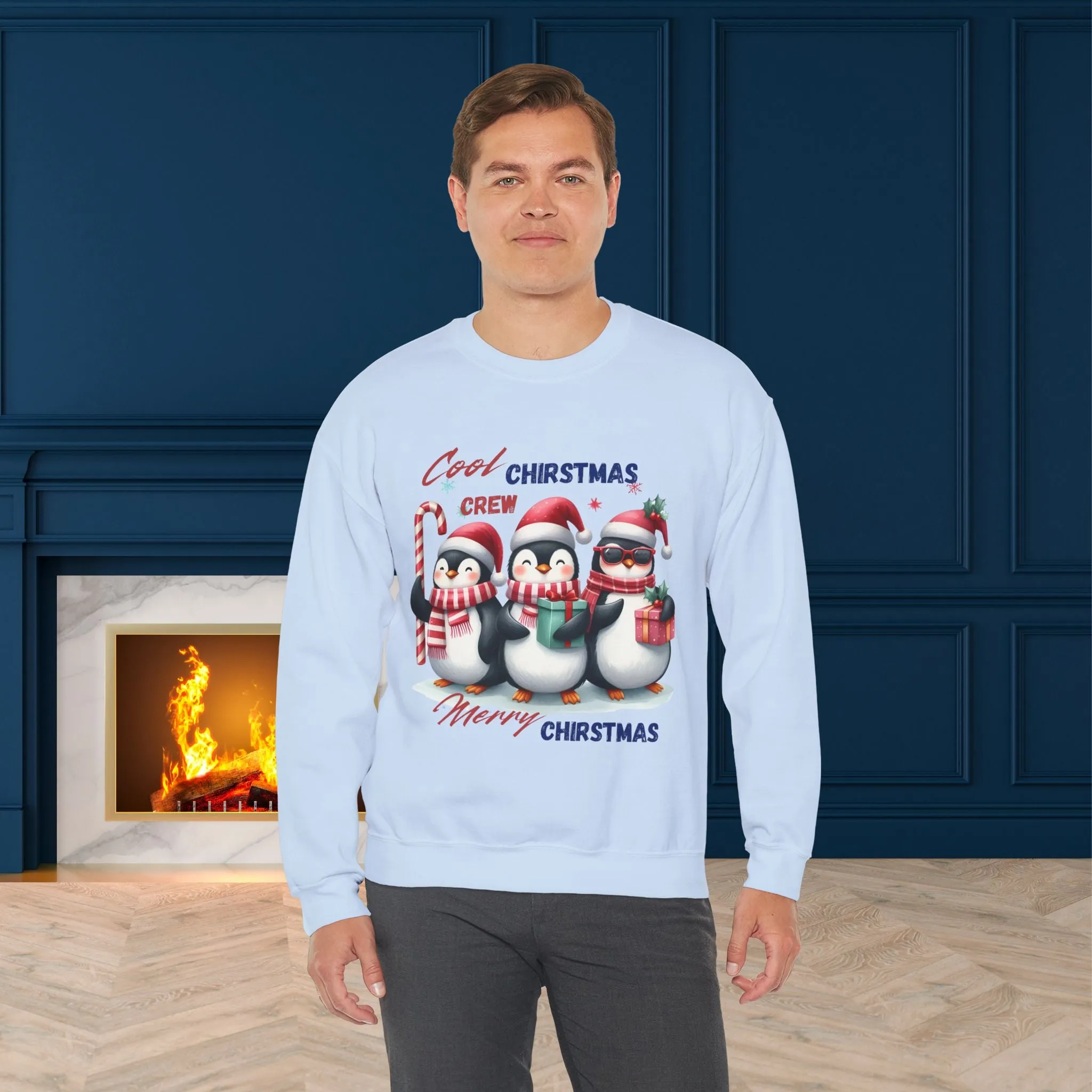 Cool Christmas Crew Christmas Sweatshirt - Unisex Heavy Blend, Merry Christmas, Festive, Christmas Gift, Crewneck, merry Christmas Sweatshirt, Christmas Sweatshirt  Christmas Gift, Festive Sweatshirt.