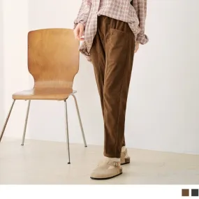 CORDUROY BIG POCKETS LONG SLEEVE CASUAL LONG PANTS