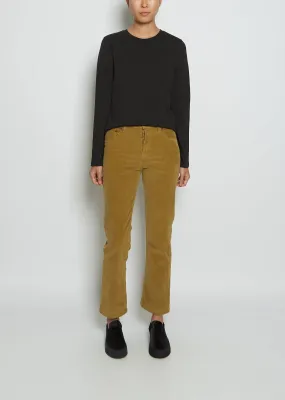 Cotton Corduroy 495 Jean — Olive