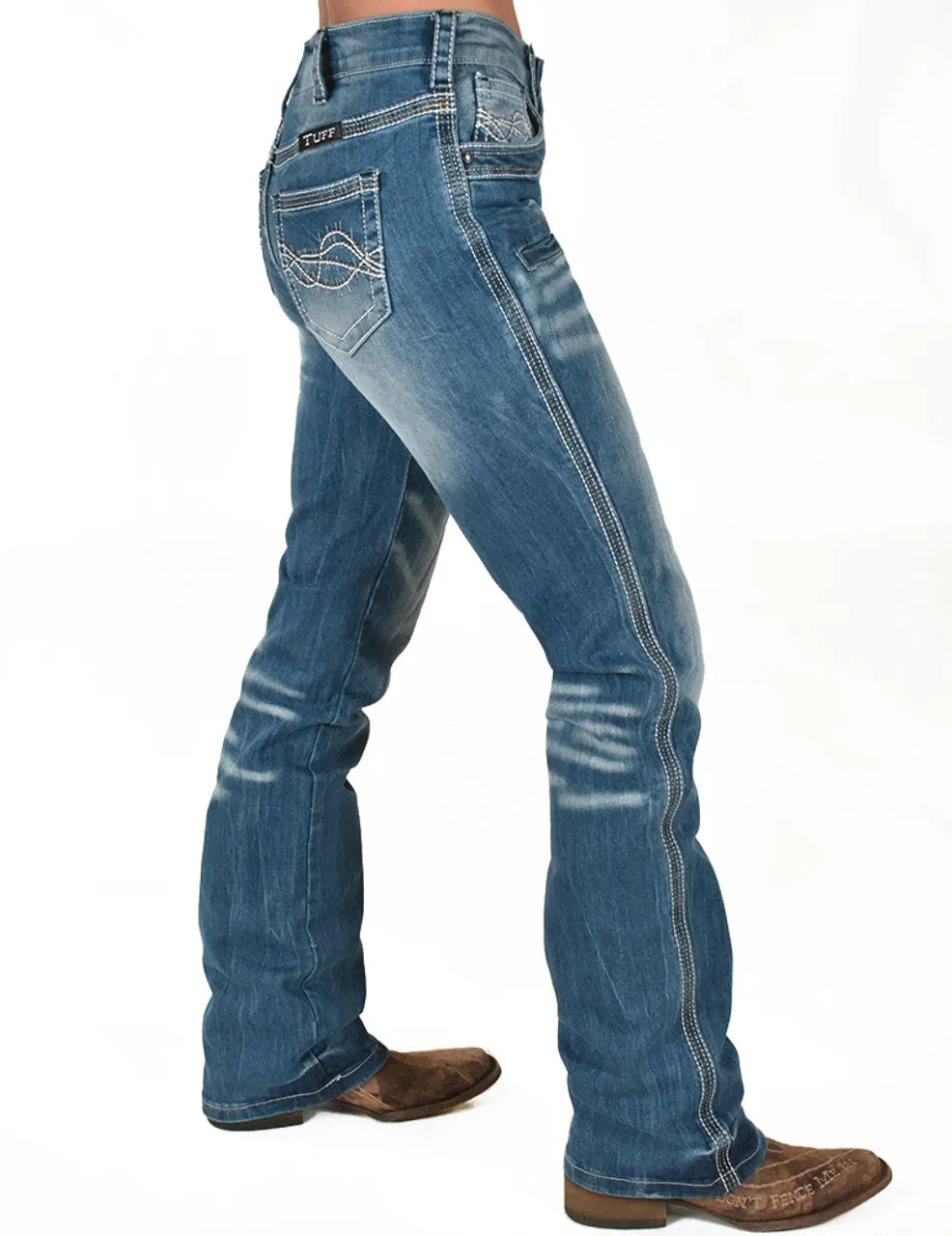 Cowgirl Tuff Ladies Jeans - Natural Waist - Contender