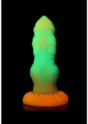 Creature Cocks Alien Invader Glow in the Dark Silicone Dildo