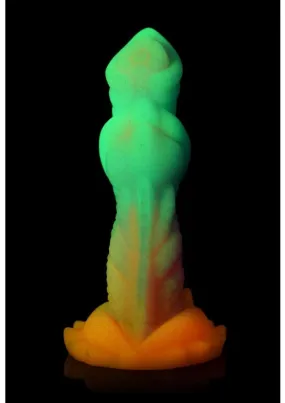 Creature Cocks Aqua Cock Glow in the Dark Silicone Dildo