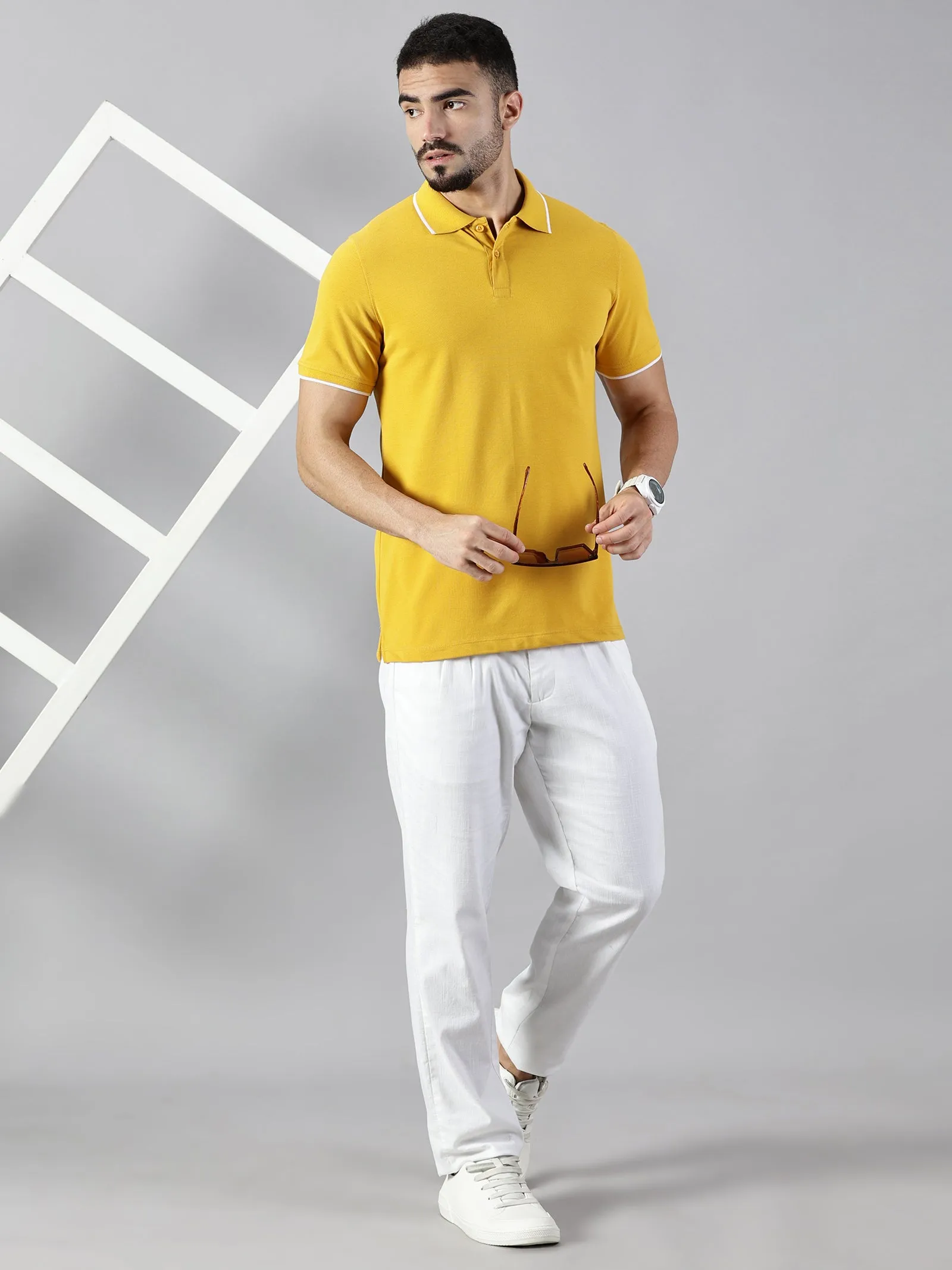 Everyday Mustard Yellow Polo T-Shirt