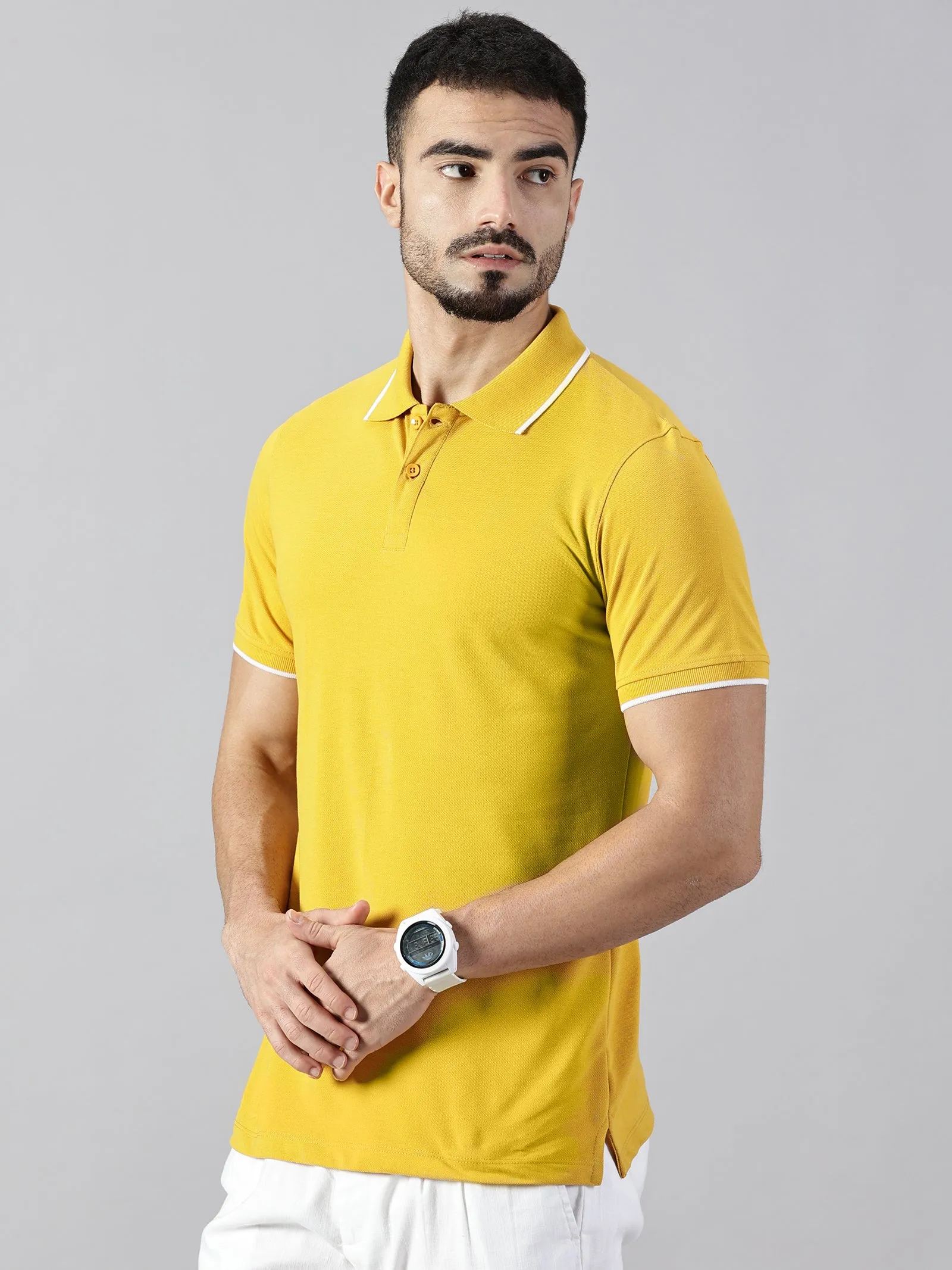 Everyday Mustard Yellow Polo T-Shirt