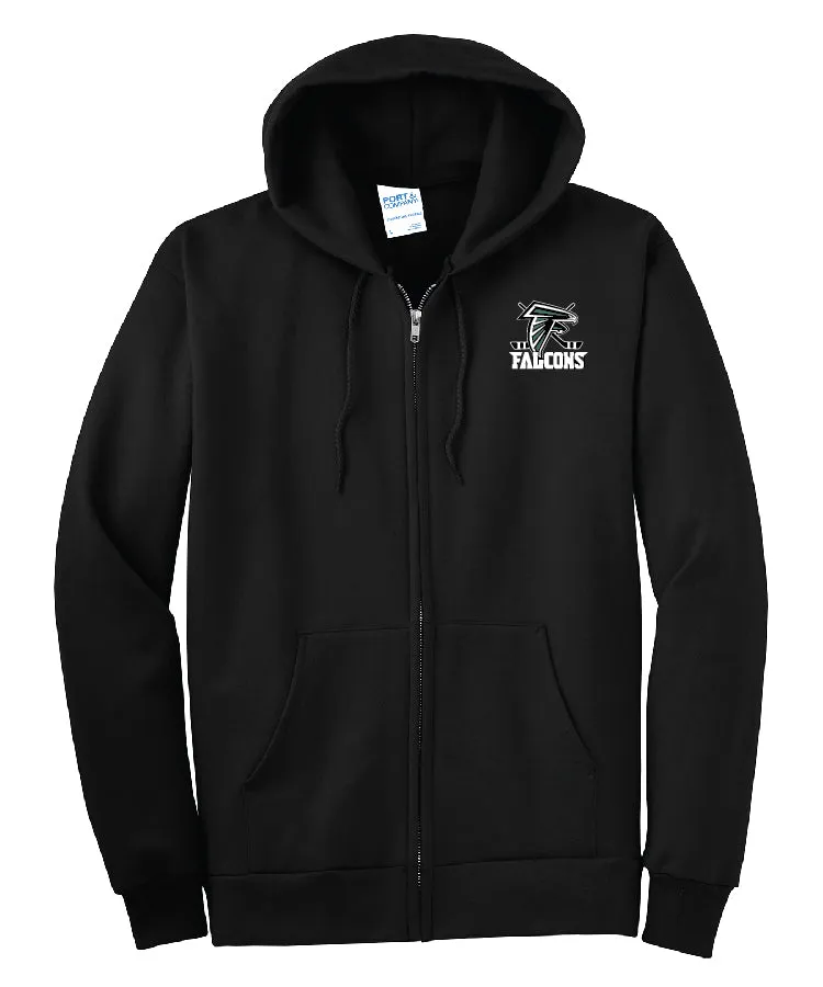 Faribault Hockey Black Full Zip Hoodie (adult and youth)