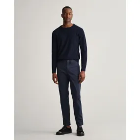 GANT Hallden Slim Fit 100% Organic Cotton Twill Chinos 1500038 - Marine