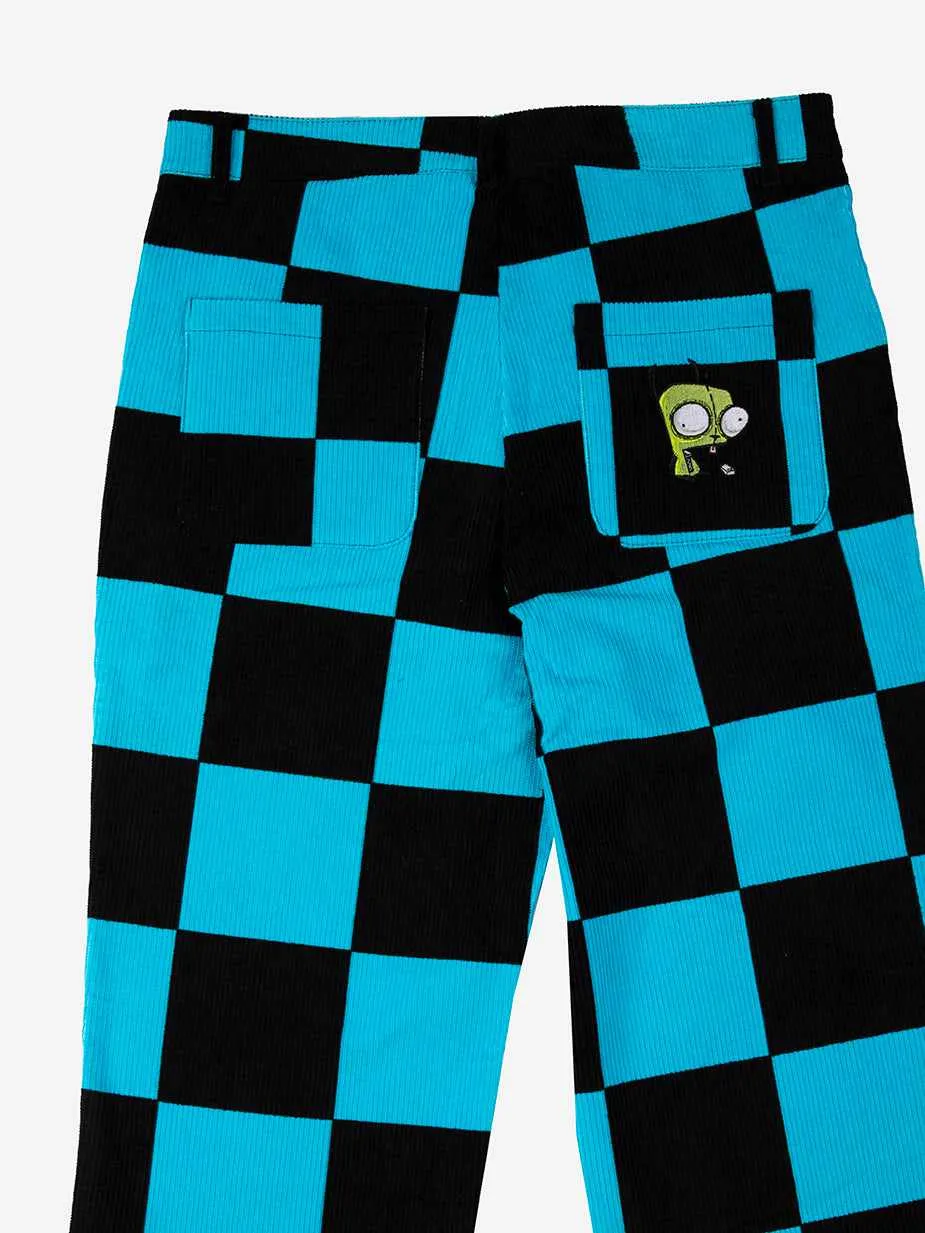 Gir Blue Checkered Corduroys