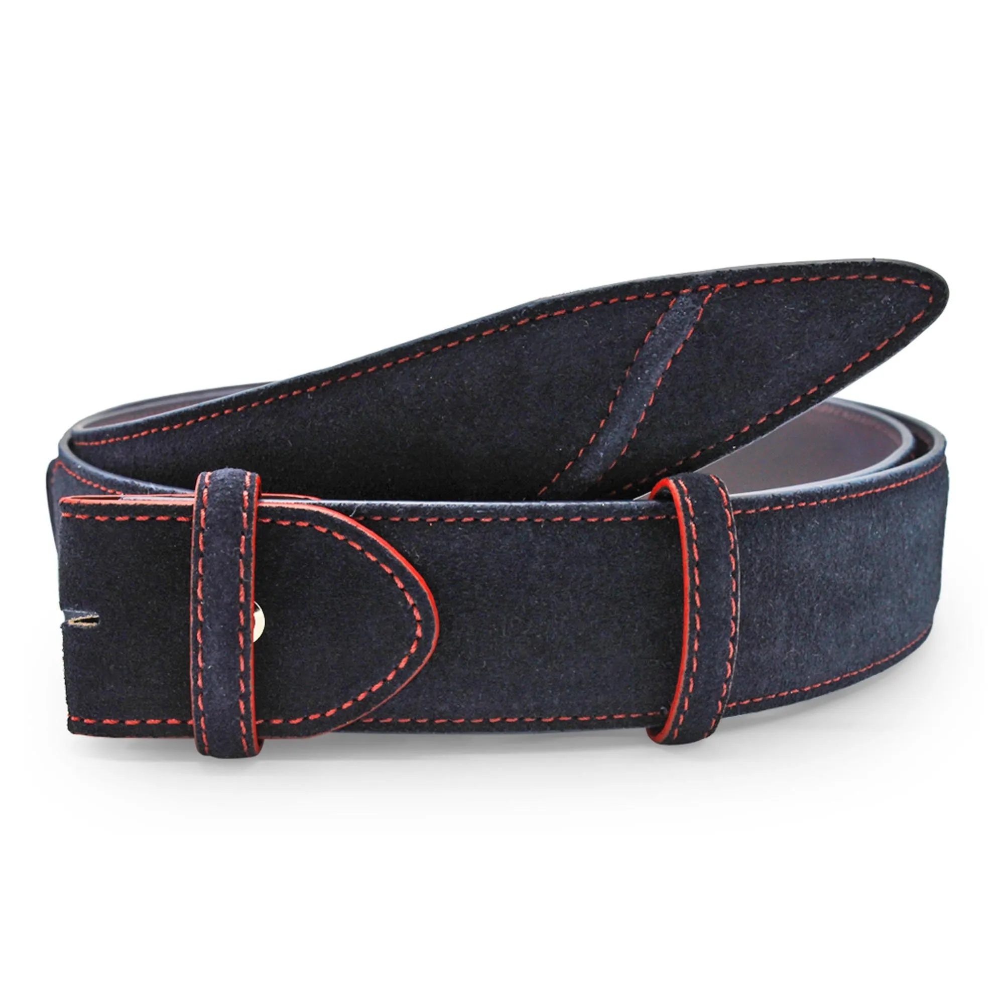 Hancock Suede Contrast Stitch Belt Strap