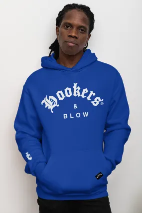 HOOKERS & BLOW ROYAL BLUE HOODIE