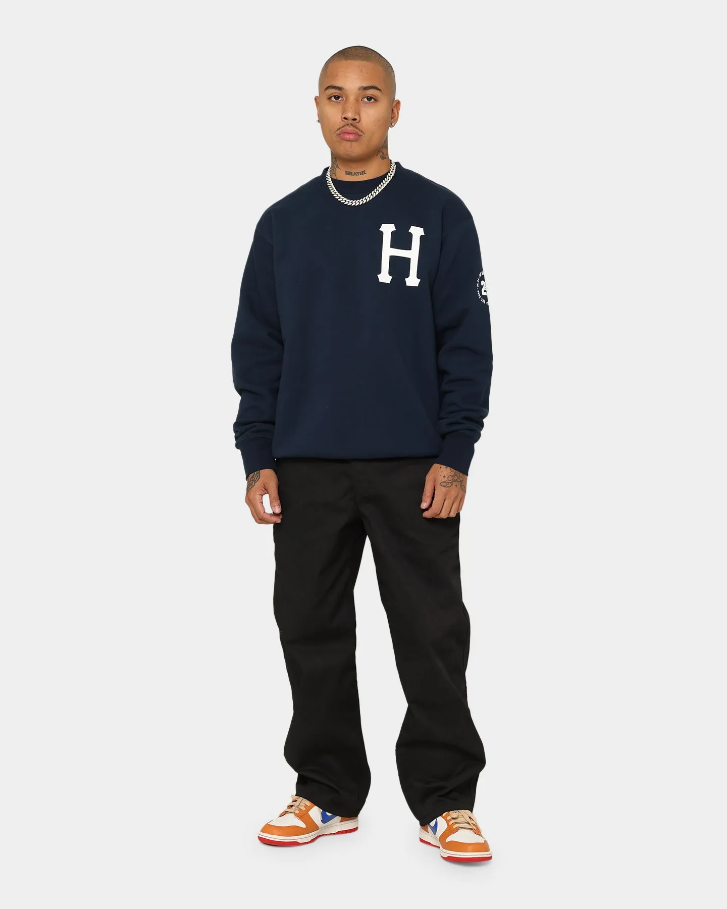 HUF Forever Crewneck Navy