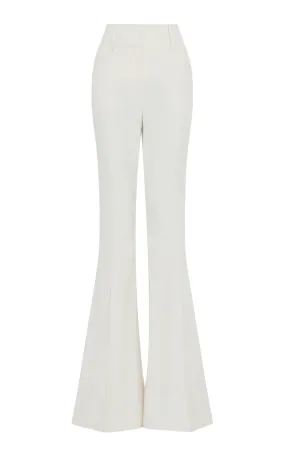 Ianthe Flare Pant in Ivory Sea Island Cotton Corduroy