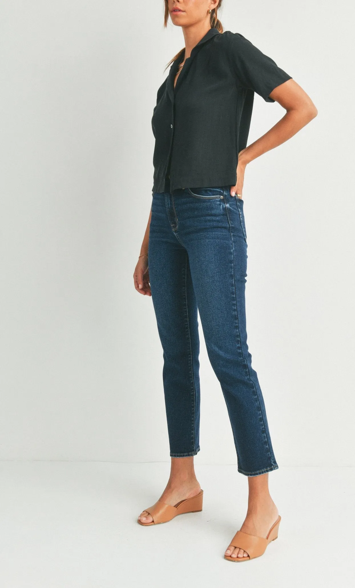 JBD High Rise Straight Leg Jean