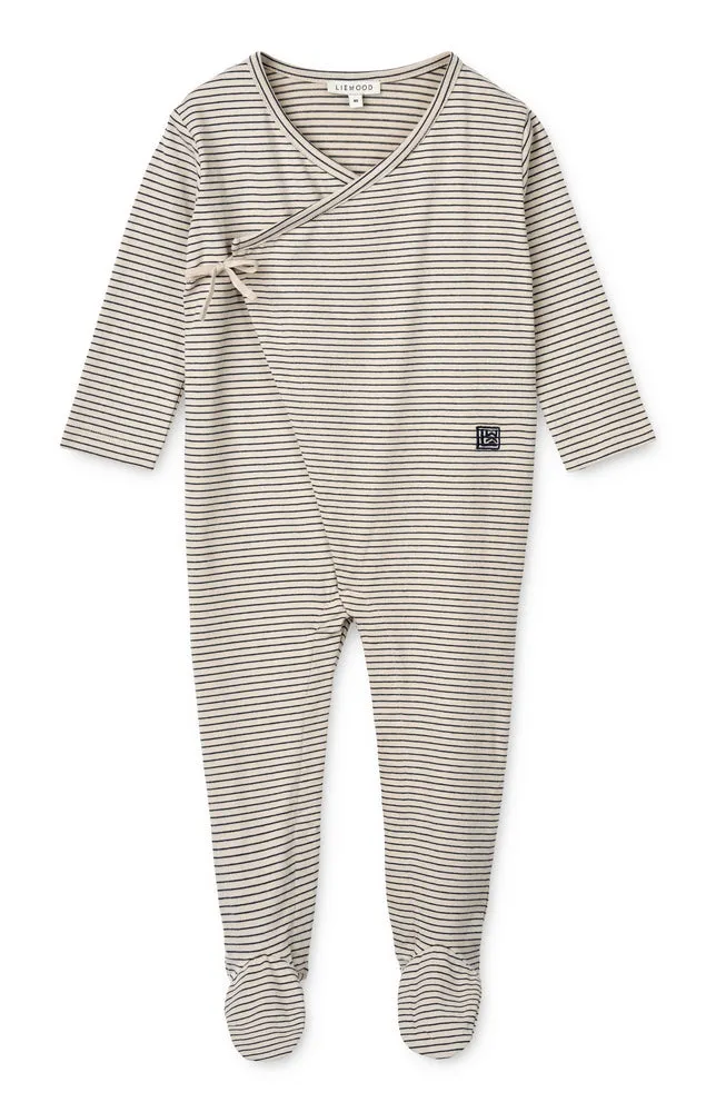 Liewood, Bolde Baby Stripe Jumpsuit, Classic Navy Stripe