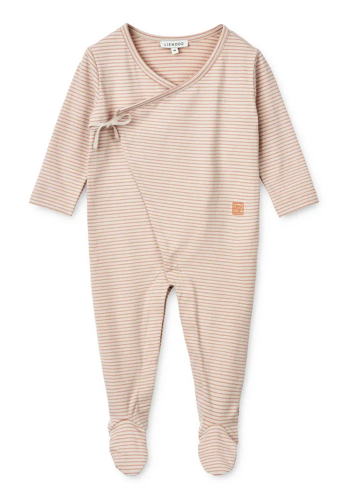 Liewood, Bolde Baby Stripe Jumpsuit, Tuscany Rose