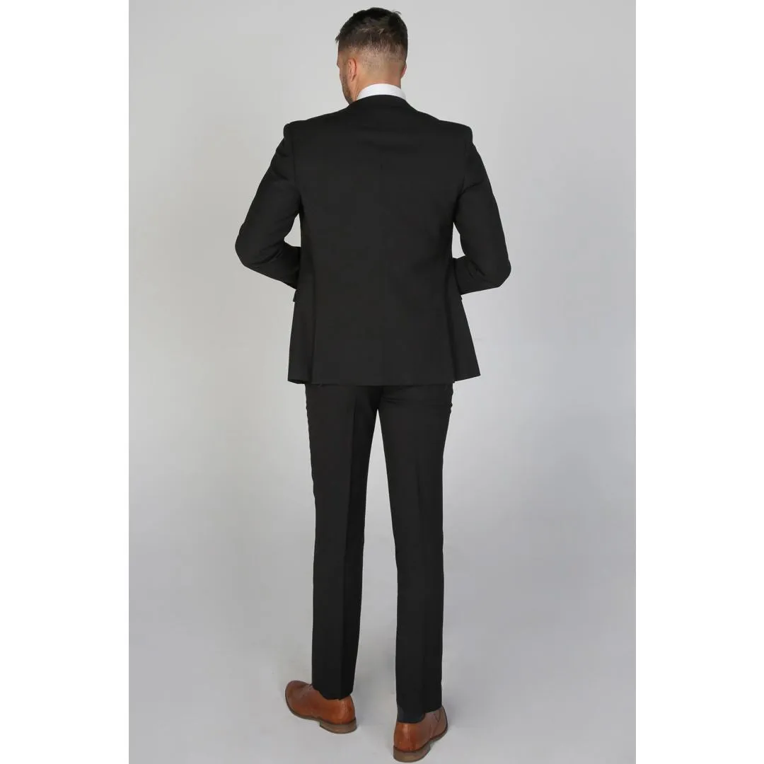 Mayfair- Men's Plain Black Blazer Weddings & Prom