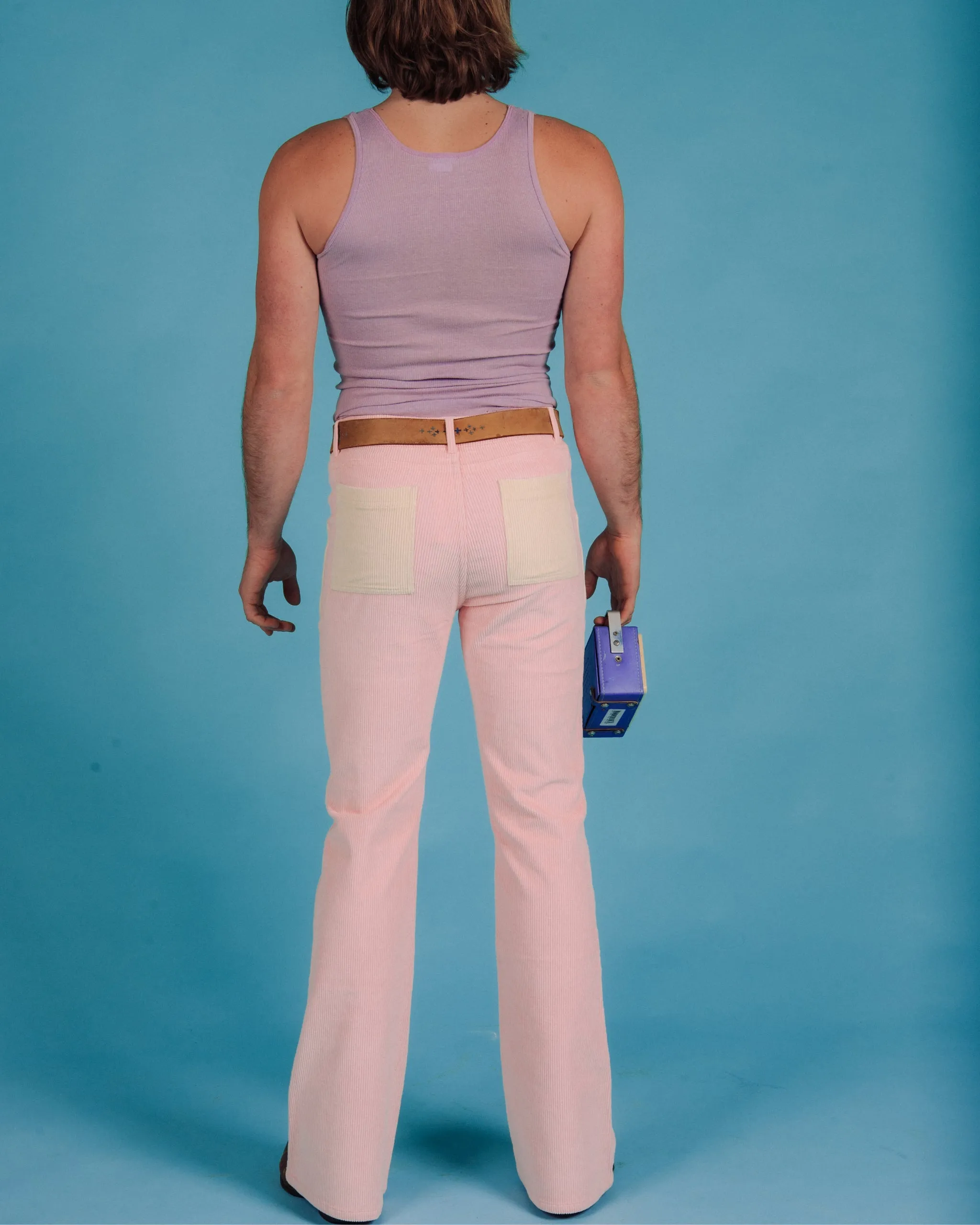 Men's Bell Bottom (Powder Pink/Cream)