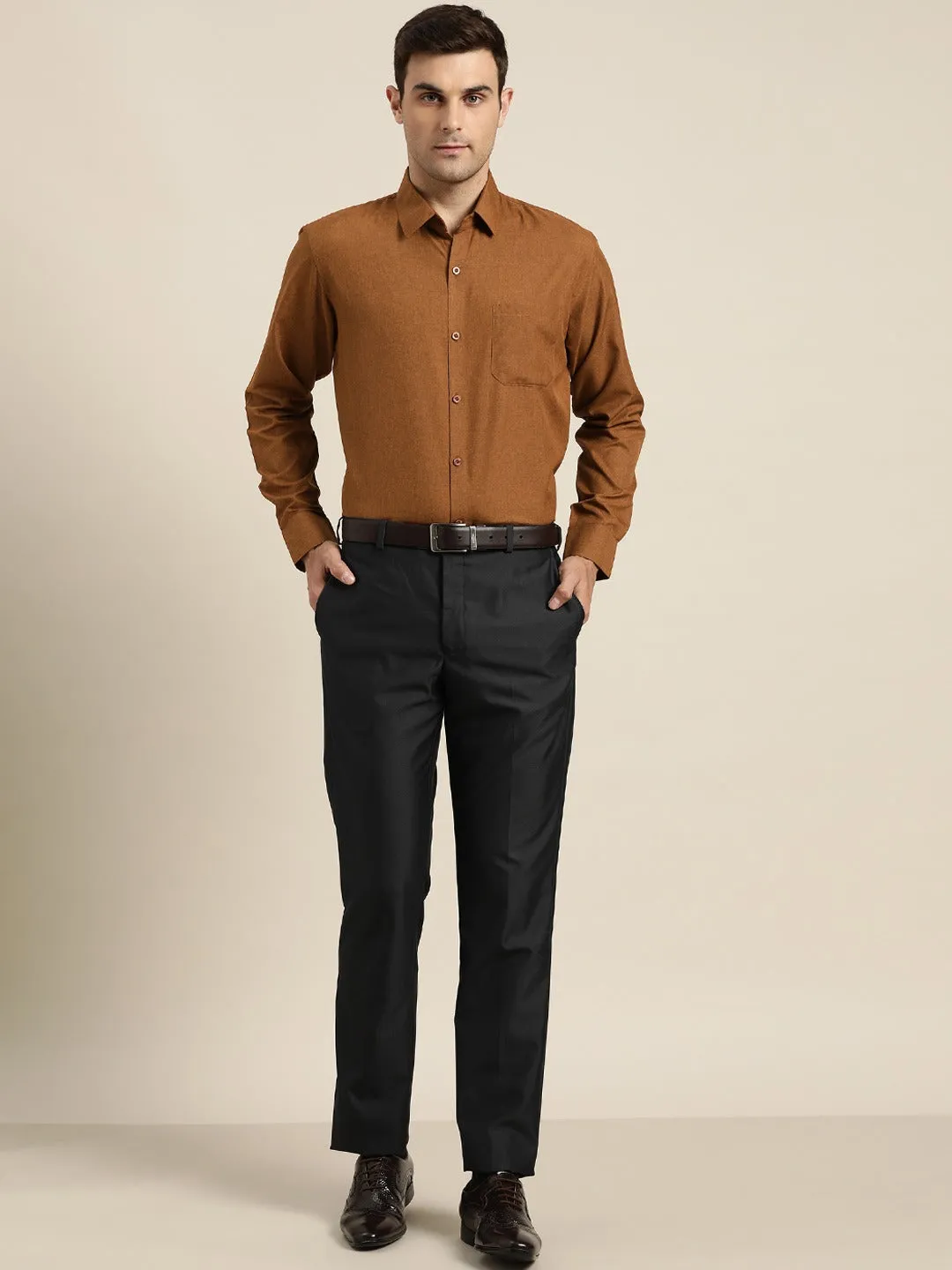 Men's Cotton Copper Casual Shirt