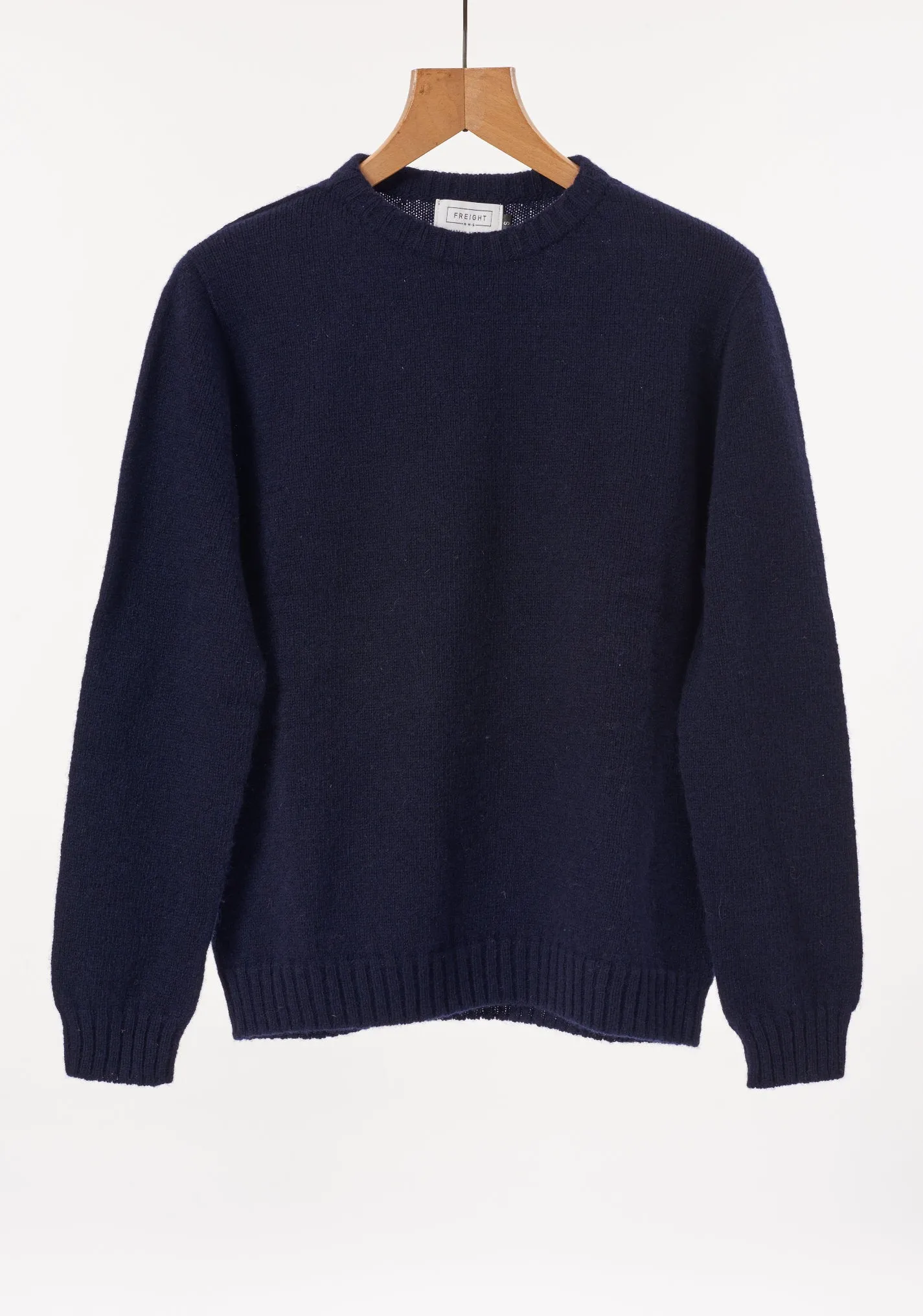 Men's Crew Neck Lambswool Plain Knit Jumper