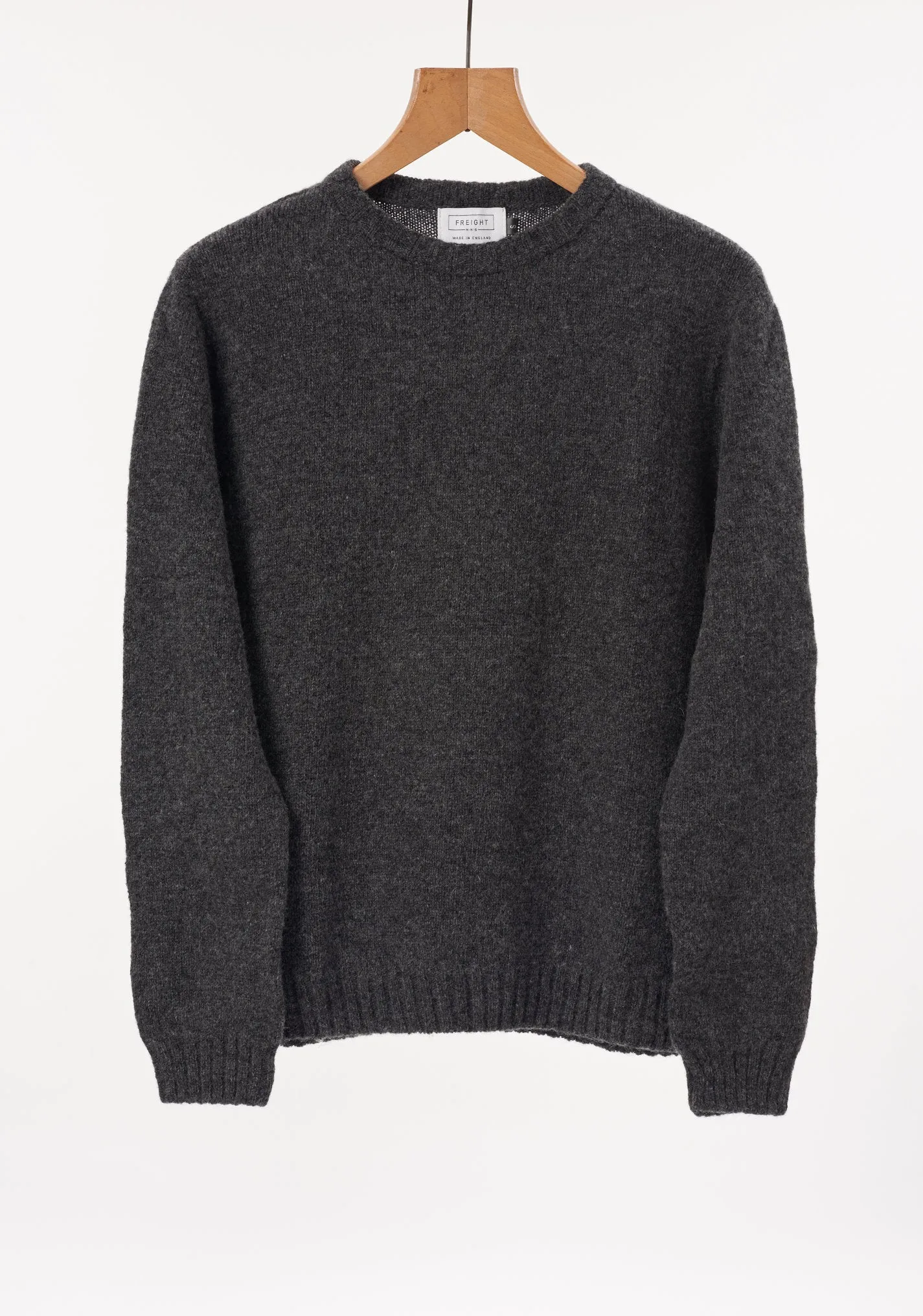 Men's Crew Neck Lambswool Plain Knit Jumper