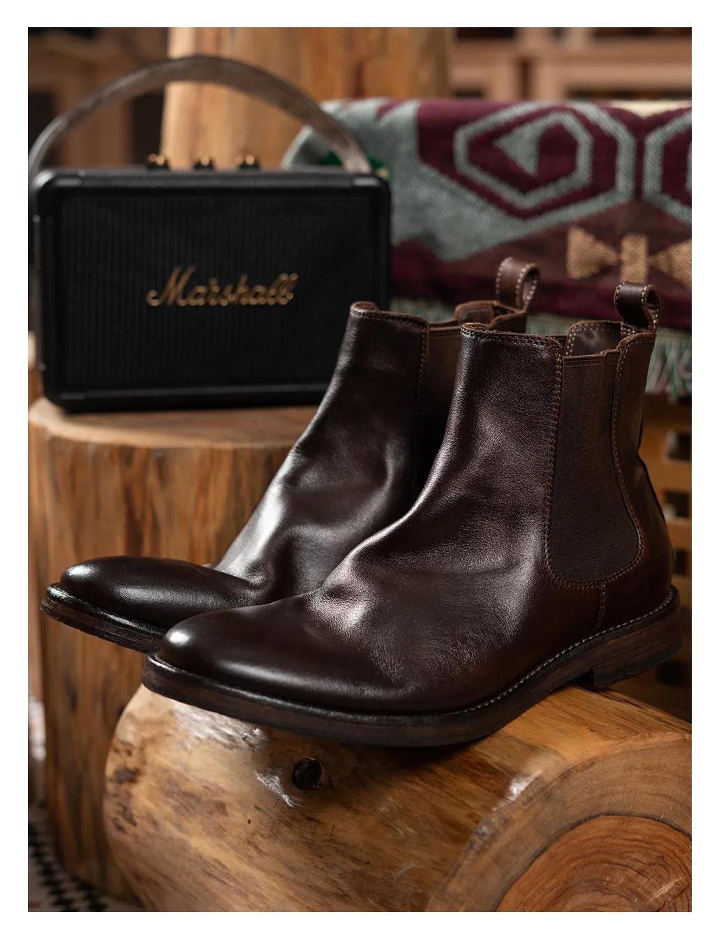 Men's Leather Chelsea Boots