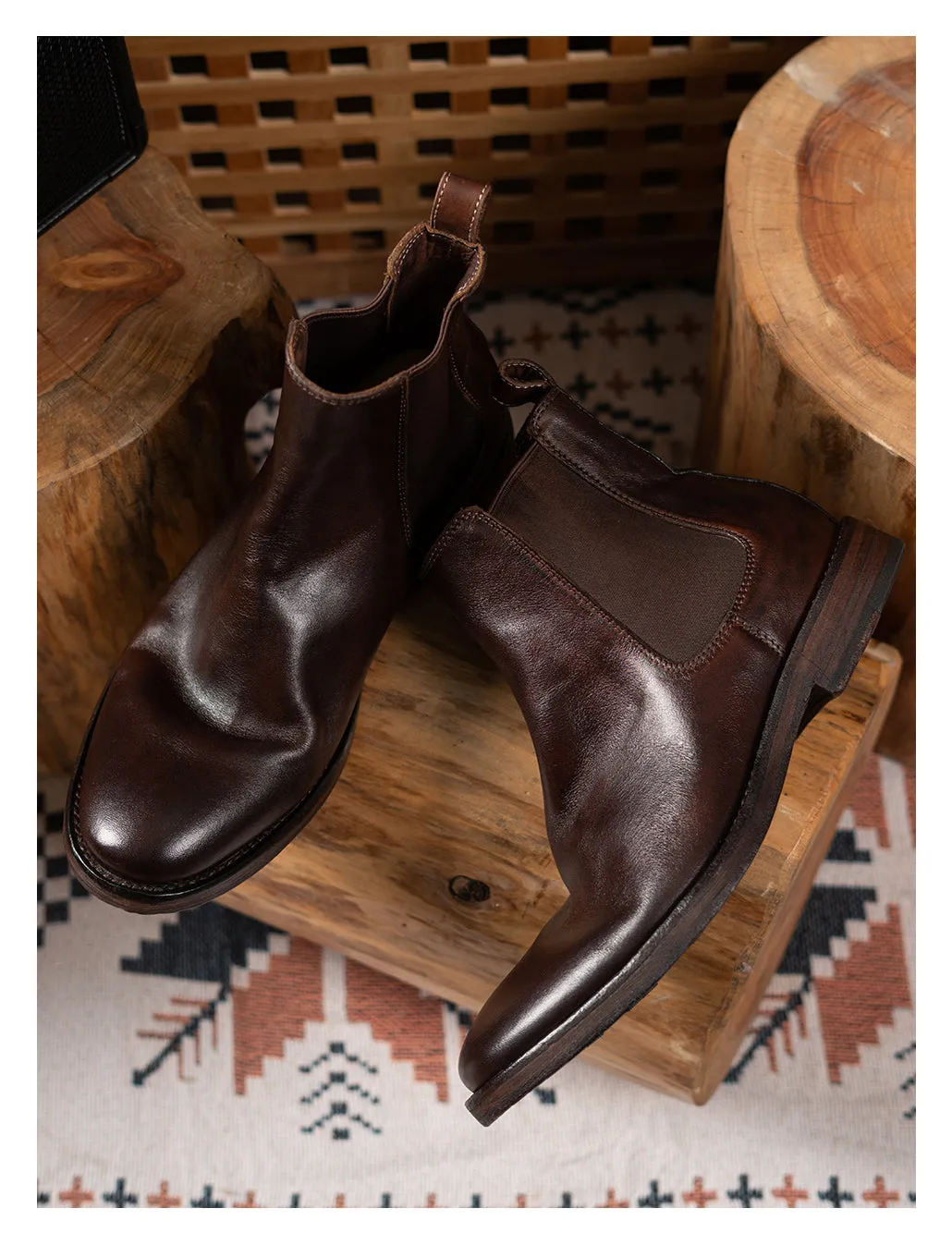 Men's Leather Chelsea Boots