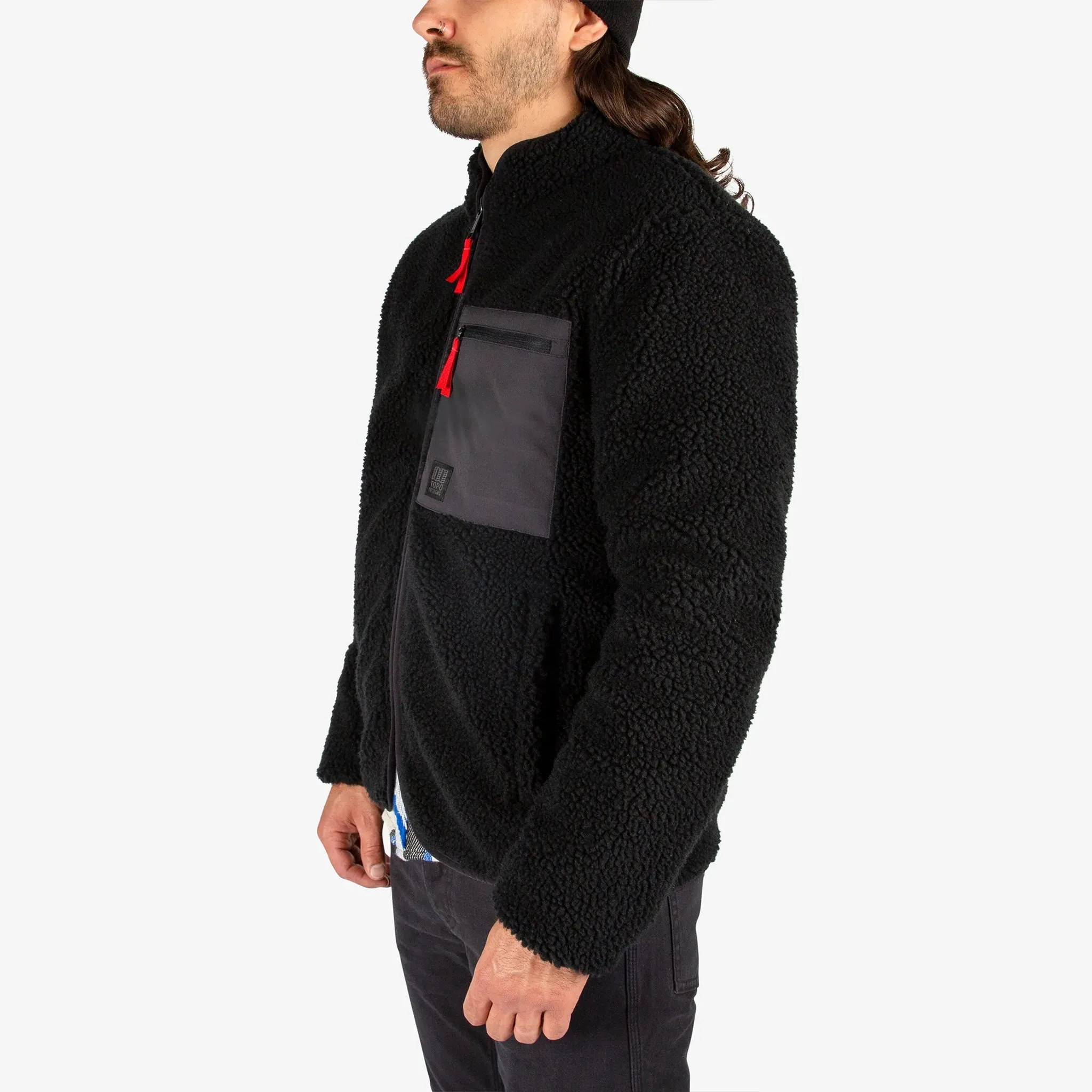 Men's Reversible Sherpa Fleece Jacket - Topo Designs