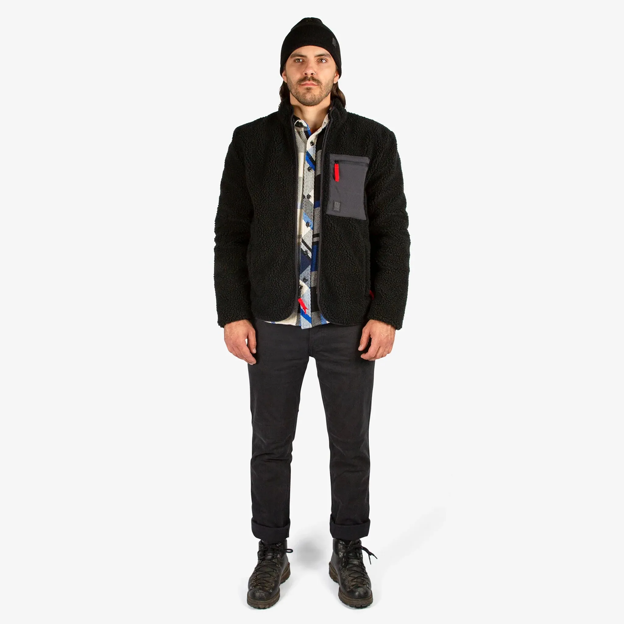 Men's Reversible Sherpa Fleece Jacket - Topo Designs