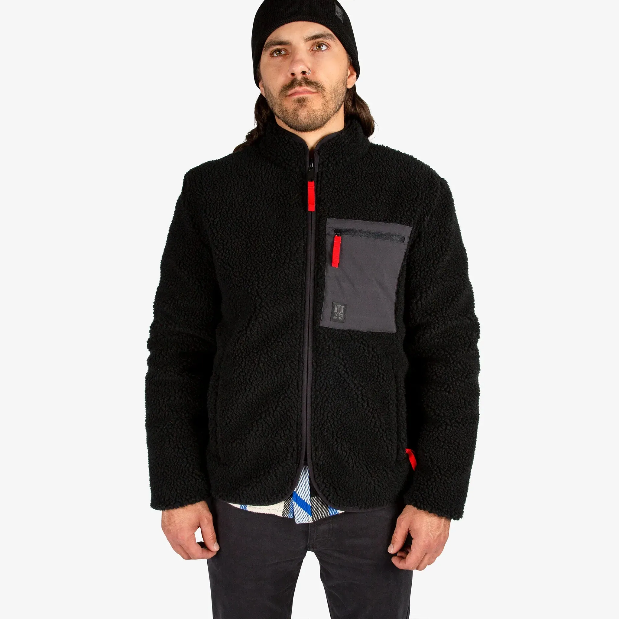 Men's Reversible Sherpa Fleece Jacket - Topo Designs