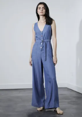 Norma Denim Jumpsuit - Chambray