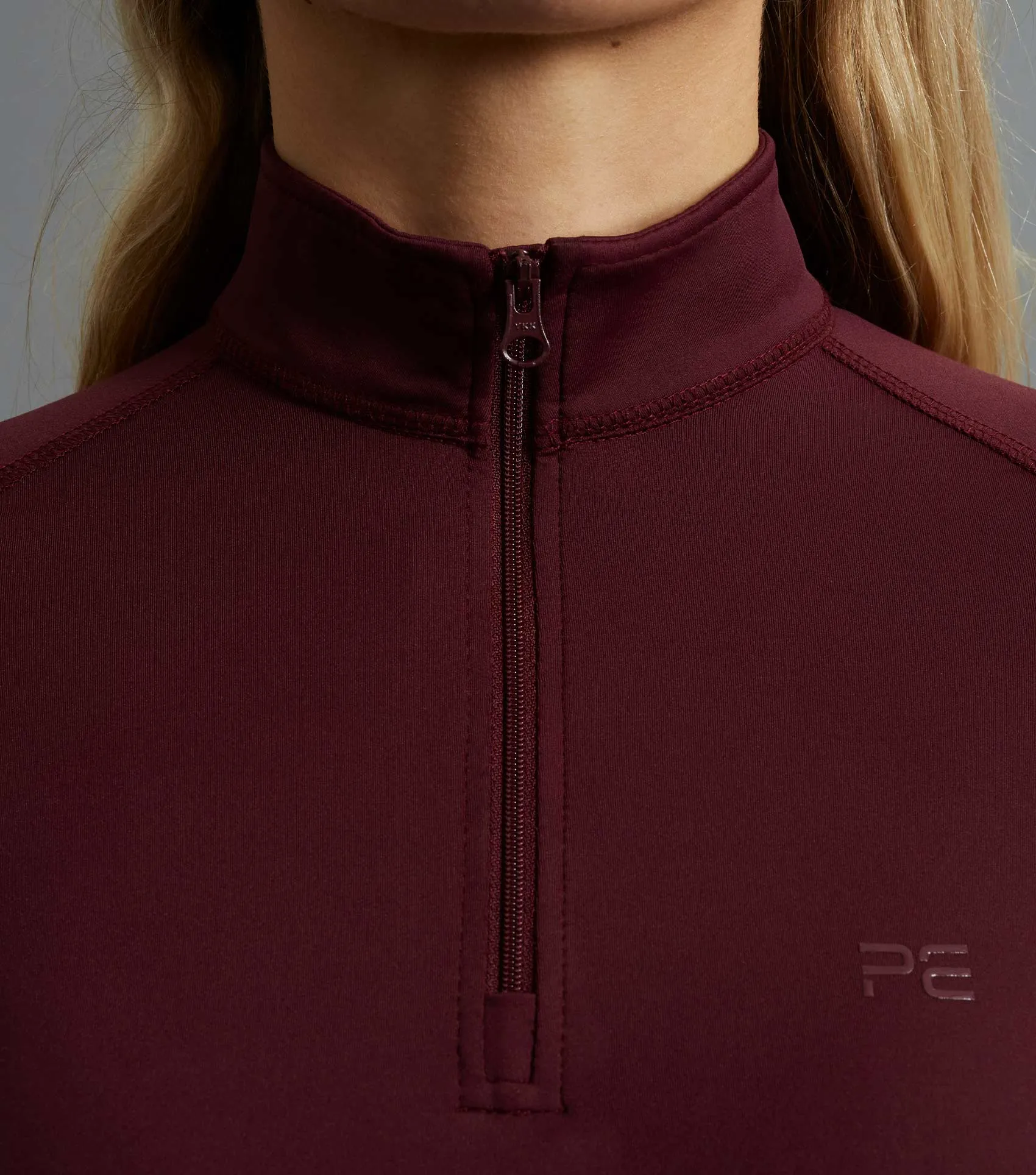 Ombretta Ladies Technical Riding Top Wine