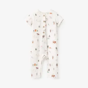 On the Farm Organic Muslin Short Sleeve Jumpsuit