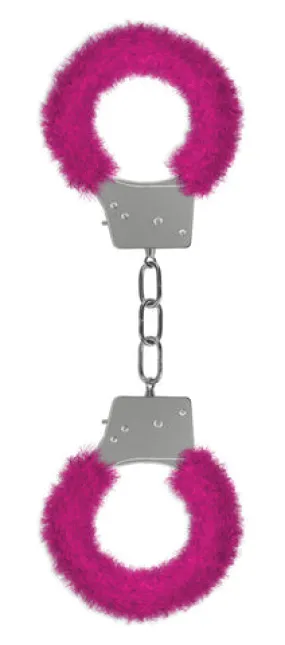 Ouch Beginners Furry Handcuffs - Pink