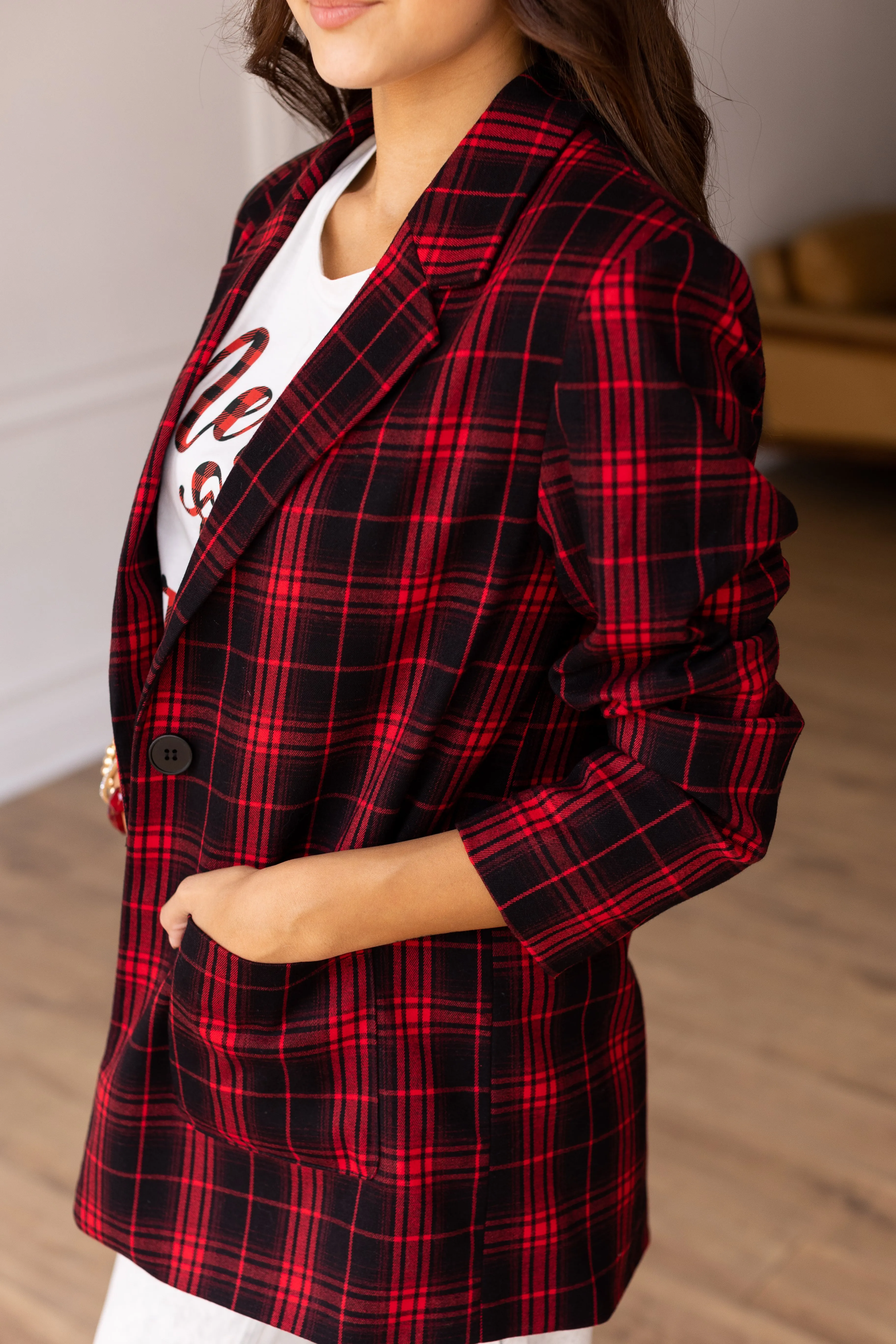 Plaid Perfection Blazer